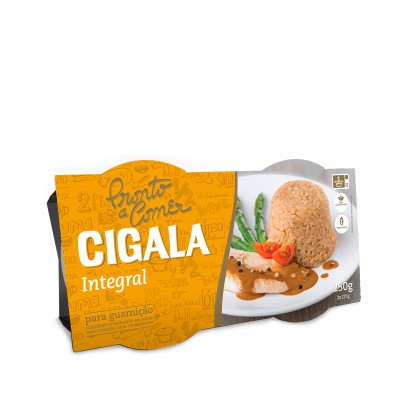 Arroz Cigala Pronto a Comer Integral (125gr.x2)x8